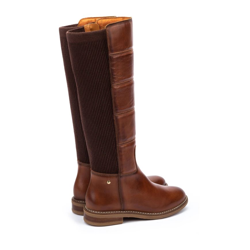 Women's Pikolinos ALDAYA Knee-high Boots Brown | NZ S912QA0